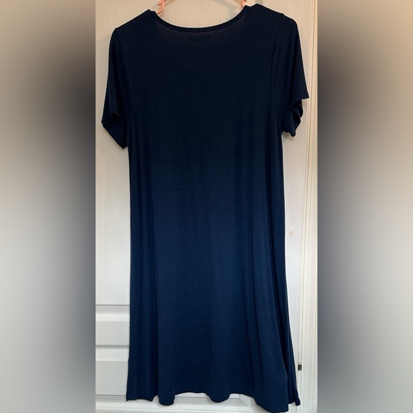 Madewell Organic Cotton Cap-Sleeve Tee Dress in Baltic Blue - Picture 4 of 5